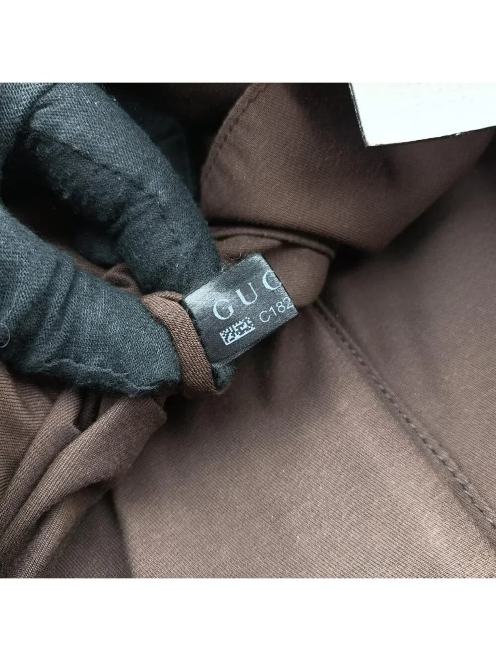 Gucci GG Abbey Brown Canvas Leather Shoulder